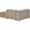 Sofa Beliani Kairinis šezlongas ARDAL, briaunotas velvetas, šviesiai rudas