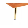 Beliani Dešininė gulto tipo sofa GONESSE, veliūras, oranžinė