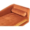 Beliani Dešininė gulto tipo sofa GONESSE, veliūras, oranžinė