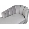 Beliani Dešininė gulto sofa ALLIER, veliūras, šviesiai pilka