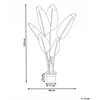 Beliani Dirbtinis augalas BANANA TREE 123 cm baltas