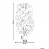 Beliani Dirbtinis augalas DIEFFENBACHIA 152 cm žalias