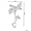 Beliani Dirbtinis augalas MONSTERA PLANT 135 cm žalias