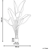 Beliani Dirbtinis augalas BANANA TREE 163 cm žalias