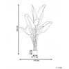 Beliani Dirbtinis augalas BANANA TREE 187 cm žalias