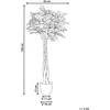 Beliani Dirbtinis augalas PACHIRA TREE 120 cm žalias