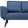 Beliani Dvivietė išskleidžiama sofa BREKKE tamsiai mėlyna