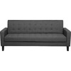 Beliani Trivietė sofa-lova VEHKOO tamsiai pilka