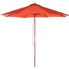 Beliani Toskanos sodas Umbrella II raudona 270 cm
