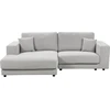 Beliani 3 vietų kampinė sofa LOFOTEN šviesiai pilka dešininė