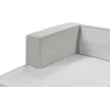 Beliani 3 vietų kampinė sofa LOFOTEN šviesiai pilka dešininė