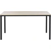 Beliani Valgomojo stalas HOCKLEY šviesiai rudas 150x90 cm