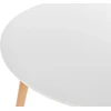 Beliani Valgomojo stalas BOMA baltas 80 cm