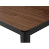 Beliani Valgomojo stalas CEDAR tamsaus riešutmedžio spalvos 135 cm 80 cm