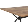 Beliani Valgomojo stalas AMSTERDAM tamsiai rudas 160 cm 90 cm