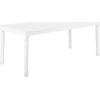Beliani Valgomojo stalas CARY baltas 180 cm 90 cm