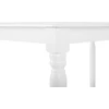 Beliani Valgomojo stalas CARY baltas 180 cm 90 cm