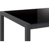 Beliani Išskleidžiamas valgomojo stalas GRANADA Juodas 120/160 cm 80 cm