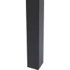 Beliani Išskleidžiamas valgomojo stalas AVIS juodas 140/190 cm 90 cm