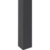 Beliani Išskleidžiamas valgomojo stalas GRANADA Juodas 120/160 cm 80 cm