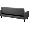 Beliani Trivietė sofa-lova VEHKOO tamsiai pilka