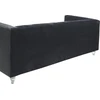 Beliani Trijų vietų sofa ARVIKA aksominė juoda