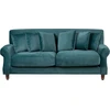 Beliani 2 vietų sofa EIKE veliūrinė, žydros spalvos