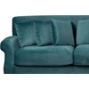 Beliani 2 vietų sofa EIKE veliūrinė, žydros spalvos