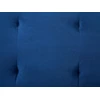 Beliani Trivietė išskleidžiama sofa SELNES, veliūrinė, tamsiai mėlyna