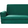 Beliani Trivietė išskleidžiama sofa VETTRE, veliūras, tamsiai žalia