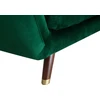 Beliani 3 vietų sofa BODO veliūrinė smaragdinė