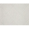 Beliani Vilnos kilimas 140 x 200 cm skaldytas baltas ELLEK