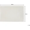 Beliani Vilnos kilimas 140 x 200 cm skaldytas baltas ELLEK
