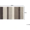 Beliani Kilimas AKKAYA pilkas 80 x 150 cm vilna