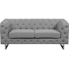 Beliani Dvivietė sofa VISSLAND šviesiai pilka