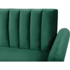 Beliani Trivenė išskleidžiama sofa VIMMERBY, veliūras, smaragdinė