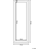 Beliani Sieninis veidrodis AURILLAC 51 cm 141 cm auksinis