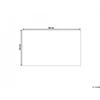 Beliani Durų kilimėlis KULIK mėlynas 50 x 80 cm gėlės kokoso pluoštas