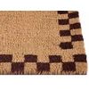 Beliani Durų kilimėlis SAGADA smėlio / rudos spalvos 60 x 90 cm kokoso pluoštas