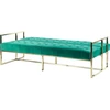 Beliani Išskleidžiama 3 vietų sofa MARSTAL, veliūras, smaragdinė