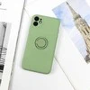 Beline Silikoninis Ring Apple iPhone 12 mini dėklas telefonui žalios spalvos