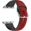Beline Apple Watch apyrankė Silico Leather42/44/45/49mm Raudona-juodos spalvos/Raudona-juodos spalvos Box