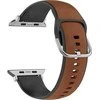 Beline Apple Watch Silicone Leather apyrankė 38/40/41mm rudos spalvos-juodos spalvos/rudos spalvos-juodos spalvos Box