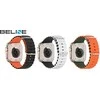 Beline apyrankė Apple Watch silikoninė Waves 38/40/41mm žalios ir oranžinės spalvos box