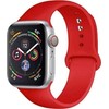 Beline apyrankė Apple Watch Solid silikoninė 42/44/45/49mm oranžinės ir juodos spalvos