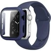Beline apyrankė Apple Watch Solid silikoninė 42/44/45/49mm mėlynos ir baltos spalvos