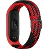 Beline apyrankė Mi Band 9/8 Nylon juodos ir raudonos spalvos
