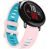 Beline apyrankė Watch 20mm Double Color silikoninė rožinės ir mėlynos spalvos box