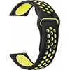 Beline apyrankė Watch 20mm Sport silikoninė juodos ir geltonos spalvos box