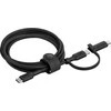 Belkin BOOST CHARGE 2-in-1 įkroviklis su USB-C/Lig. 1,5 m sw.CAC003hq1.5MBK